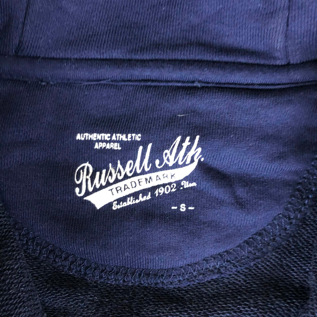 Hanorac F Russell Athletic Cropped Navy - EST 1902 USA S