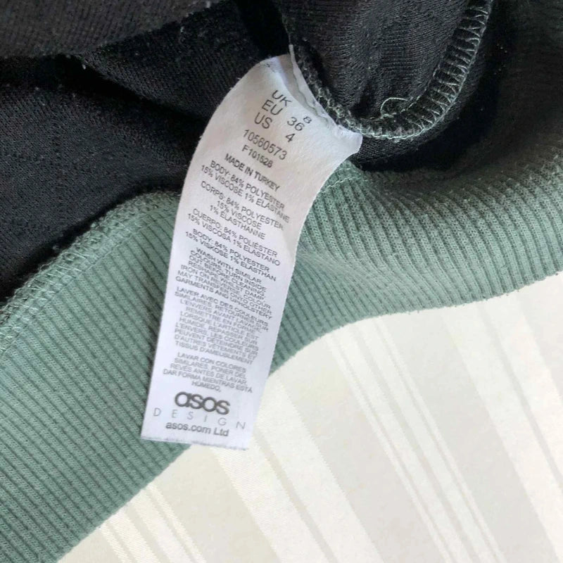 Crewneck barbati  Verde Textură Quilted Vintage Streetwear