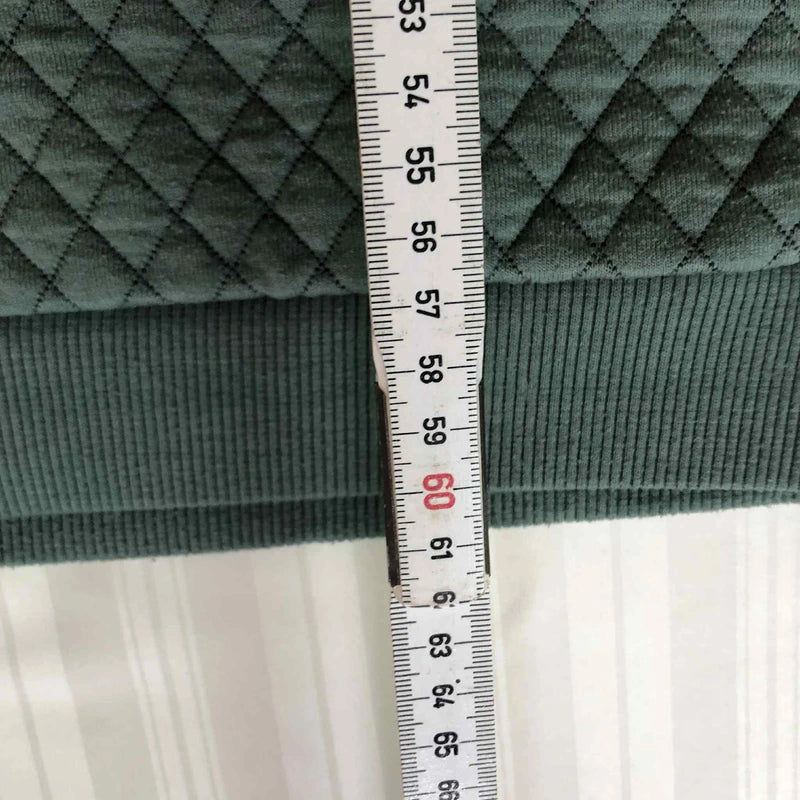 Crewneck barbati  Verde Textură Quilted Vintage Streetwear