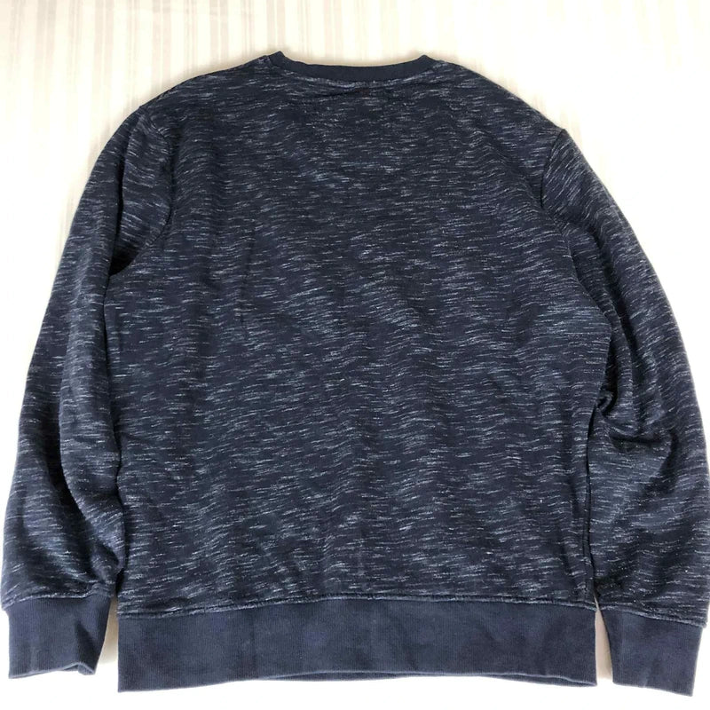 Crewneck bleumarin bărbați vintage streetwear vedere spate