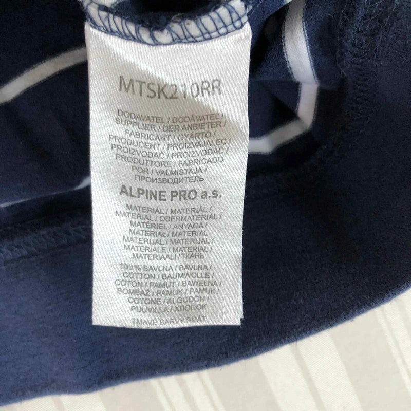 Crewneck B Alpine Pro bleumarin dungă albă logo roșu XXL