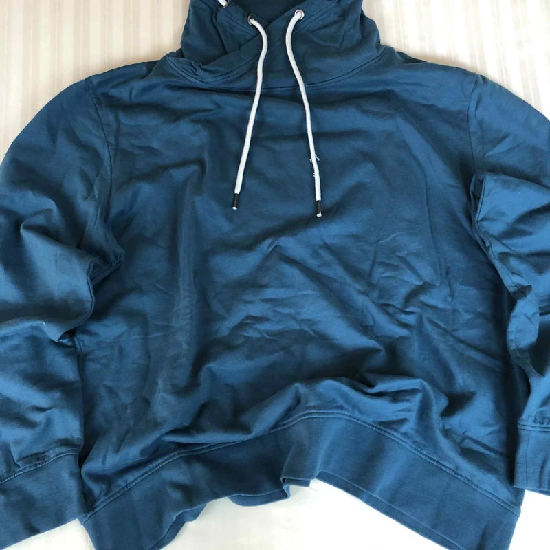 Hanorac BPC bleumarin guler înalt cu șnur alb XL