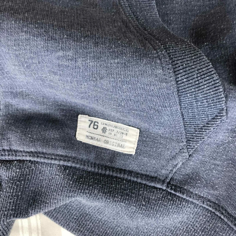 Hanorac B McNeal bleumarin cu fermoar – casual premium vintage XS-S