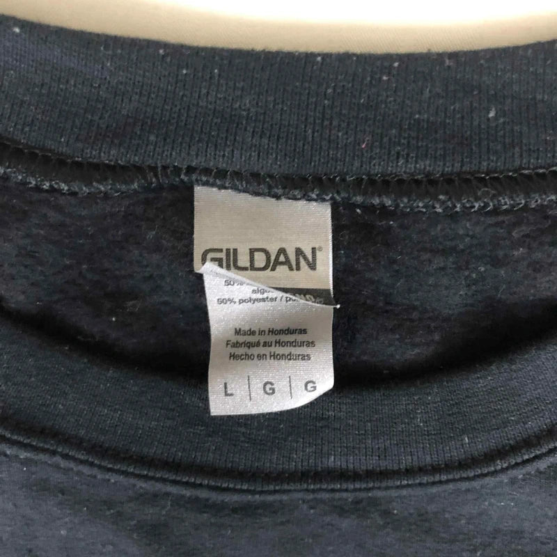 Crewneck B negru  Gildan mesaj german Lorenz vintage retro – personalizat funny L