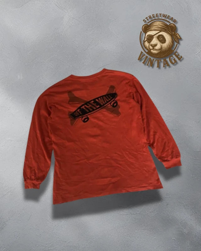 Longsleeve B WTAPS x Vans portocaliu Traffic Waffle Club – collab skate premium M