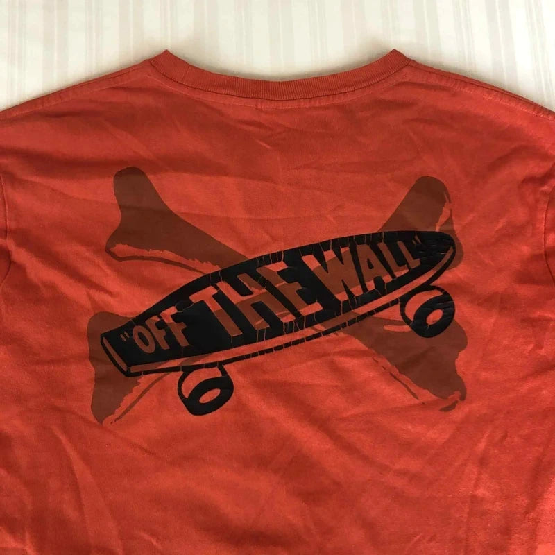 Longsleeve B WTAPS x Vans portocaliu Traffic Waffle Club – collab skate premium M