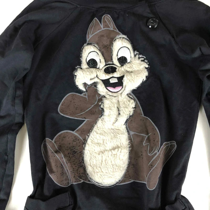 Hanorac F Berila negru Chip and Dale – Disney vintage Y2K cute S