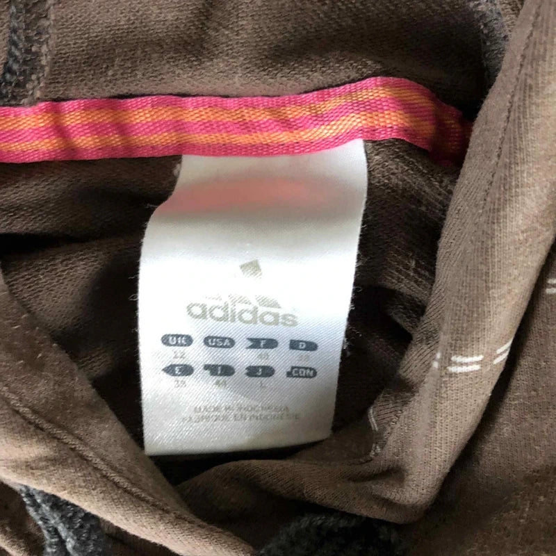 Hanorac Adidas Striped Olive Taupe - Pink Patch Logo S