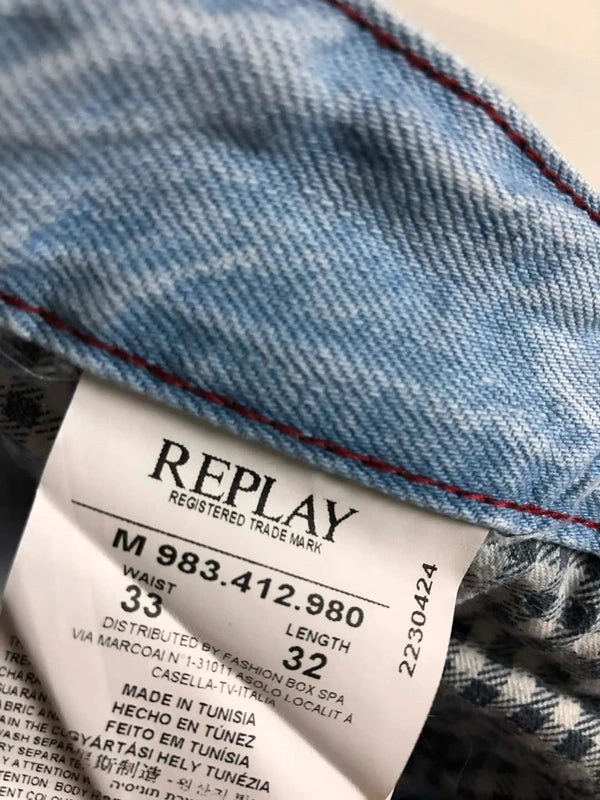 Blugi Replay W34 Straight Fit