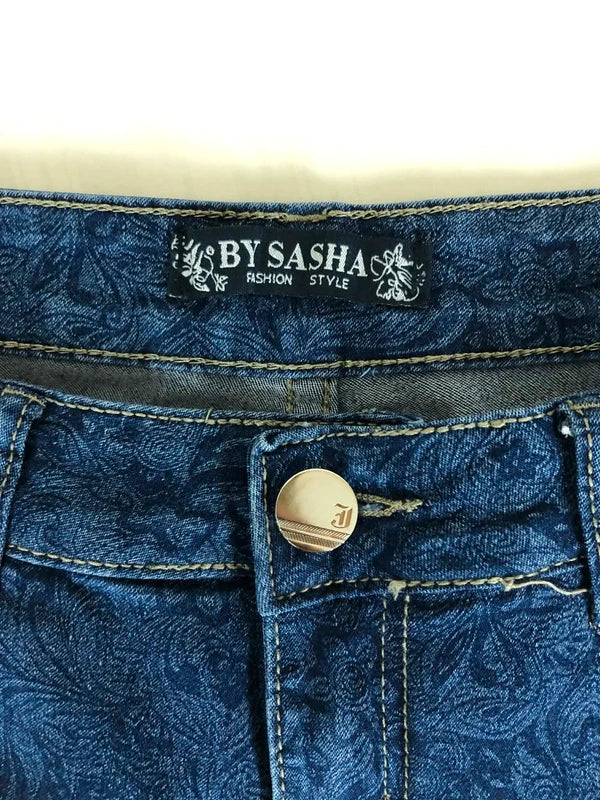 Blugi Y2K Printed Low waist  S