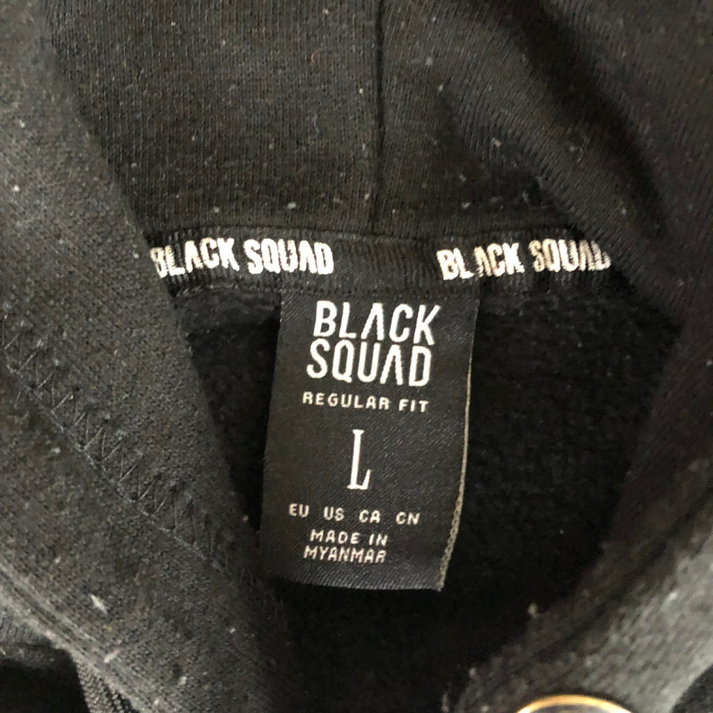 Hanorac B Black Squad Projects - Bicolor Negru/Alb Streetwear