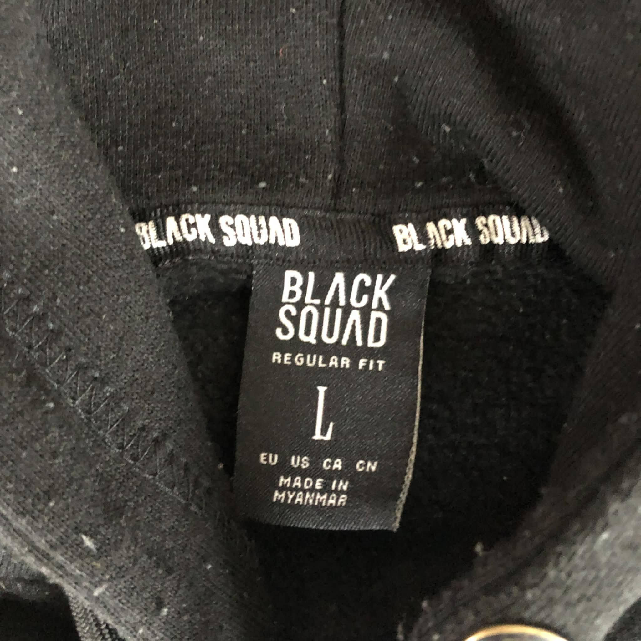 Hanorac B Black Squad Projects - Bicolor Negru/Alb Streetwear