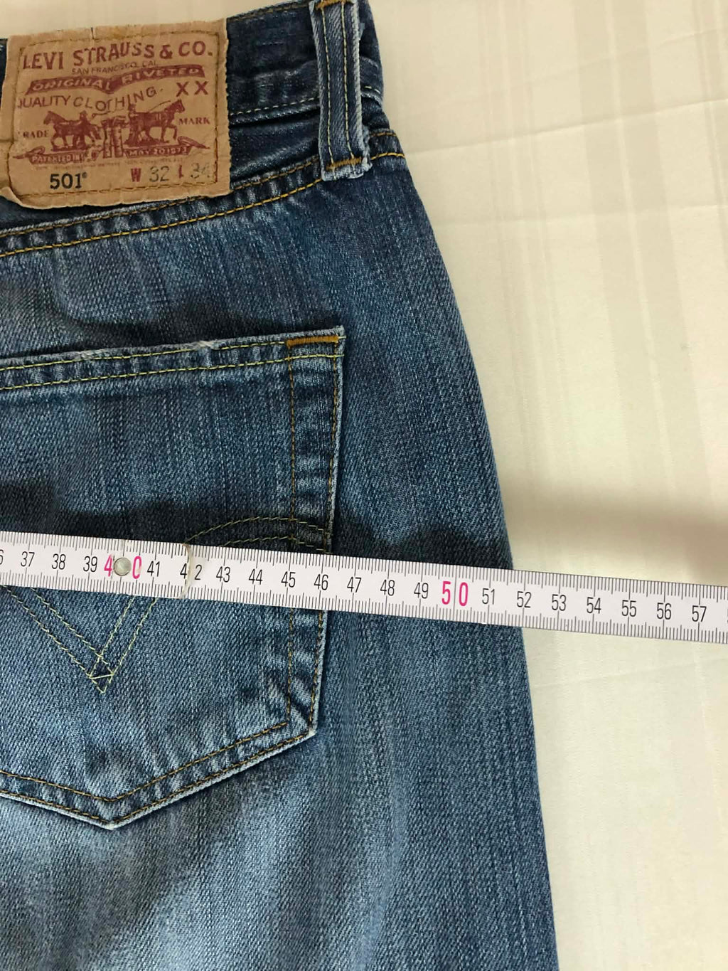 Blugi Levis 501 W32 Button fly   Straight-baggy