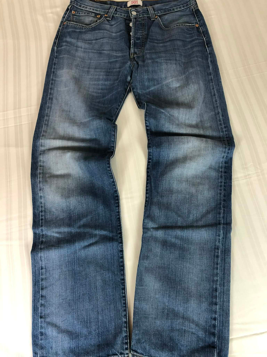 Blugi Levis 501 W32 Button fly   Straight-baggy