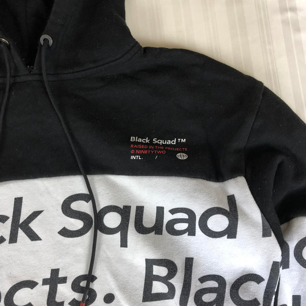 Hanorac B Black Squad Projects - Bicolor Negru/Alb Streetwear