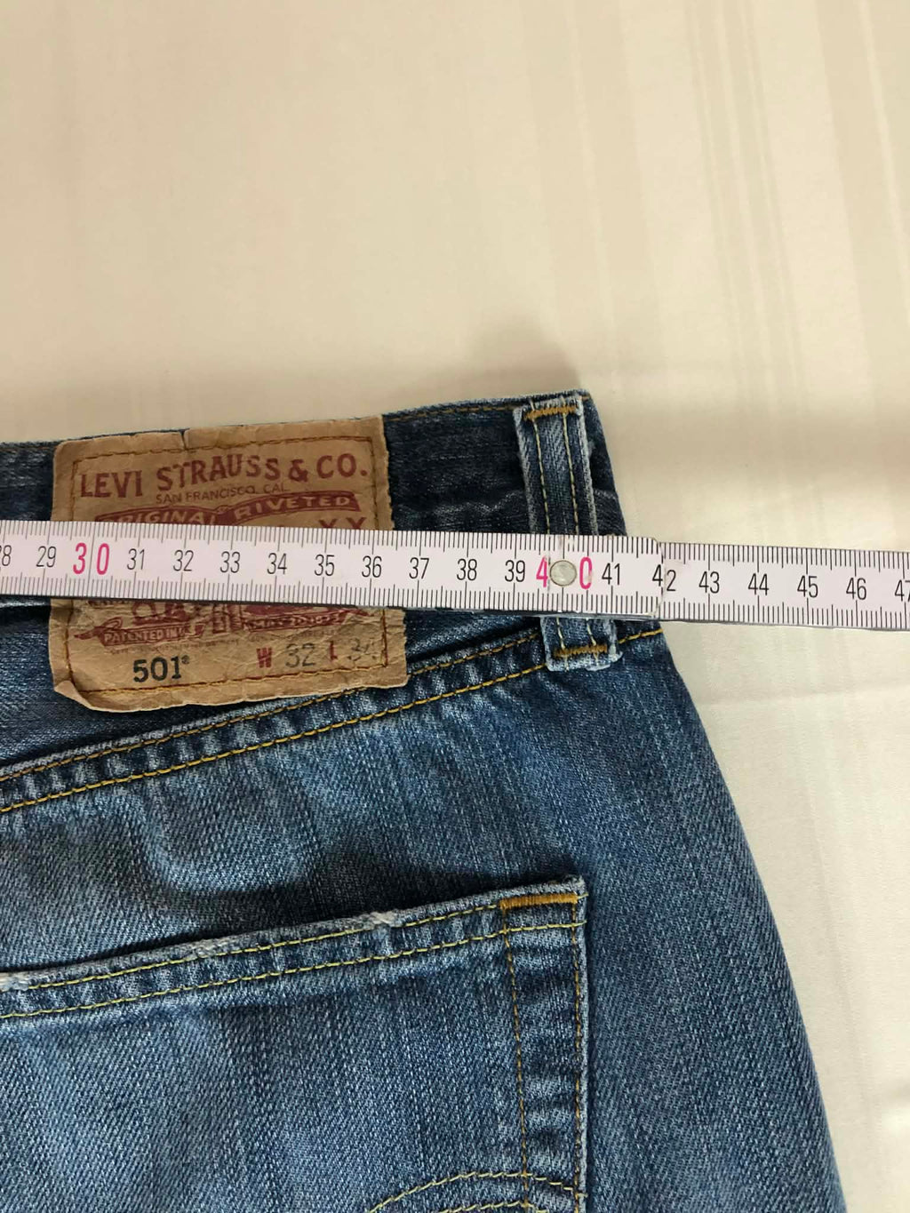 Blugi Levis 501 W32 Button fly   Straight-baggy