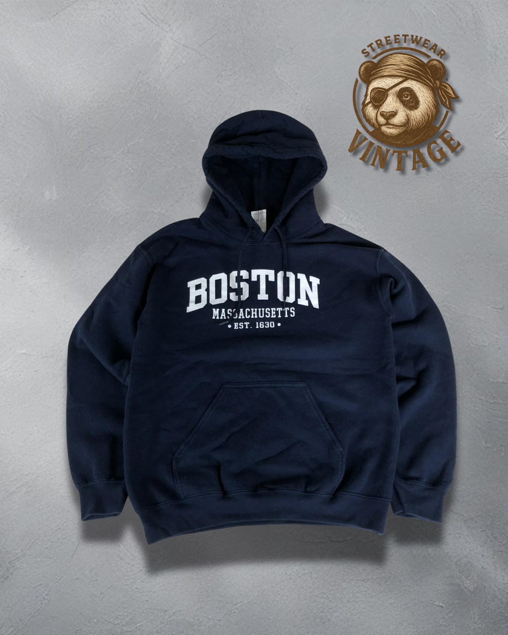 Hanorac B Boston Massachusetts Navy - Collegiate Classic S