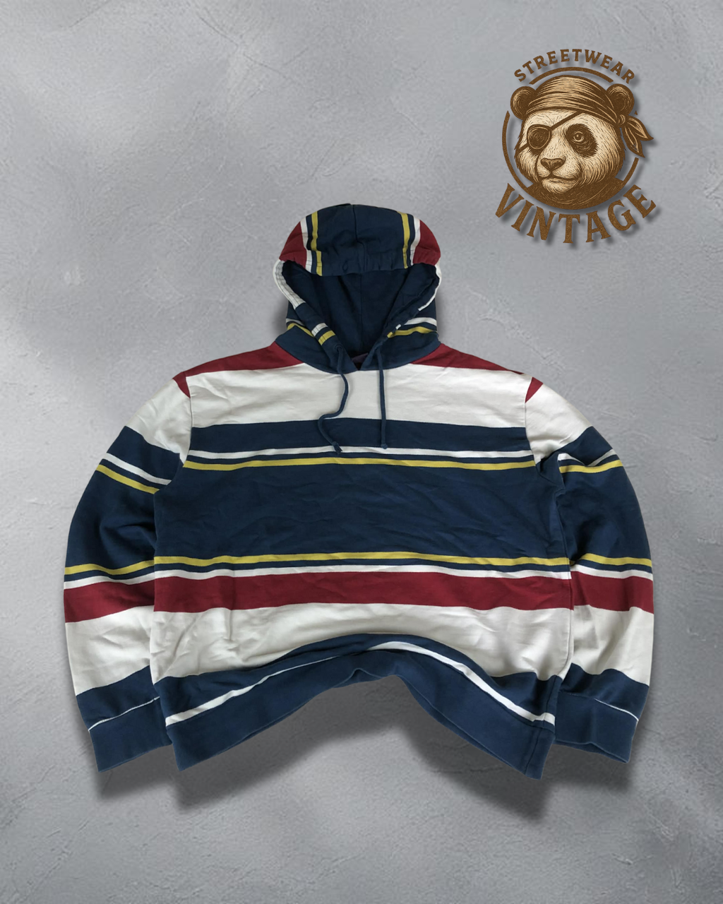 Hanorac B Scout Nautical Stripes Navy - Preppy Colorblock L