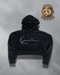Hanorac F Kani Cropped Black - Signature Script Reflective S