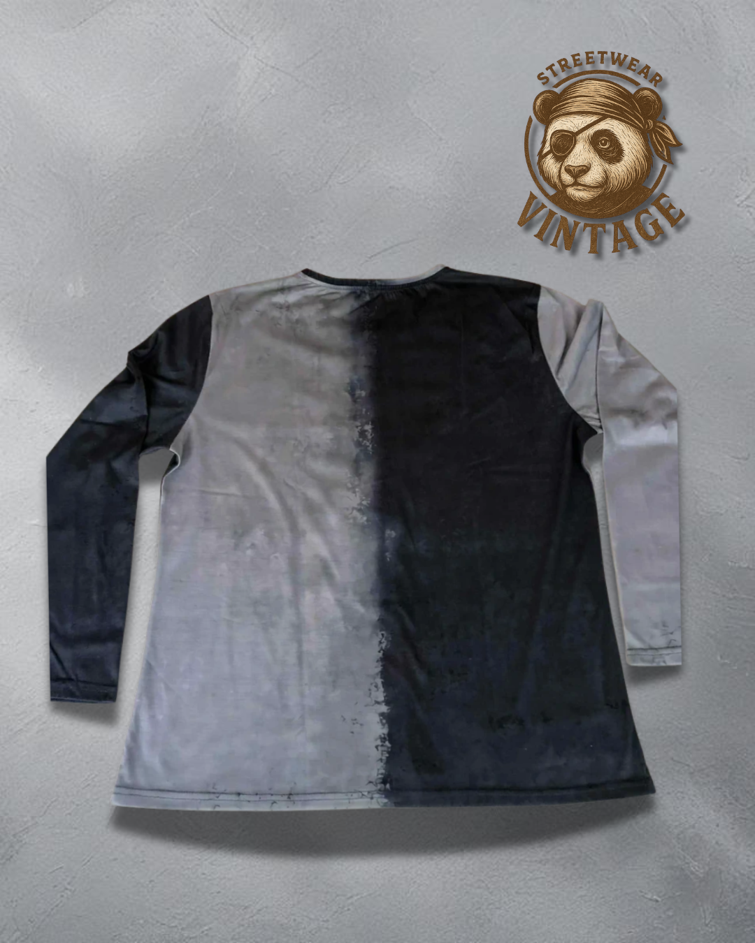 Longsleeve B Knights Templar bicolor gri-negru – medieval warrior epic print L
