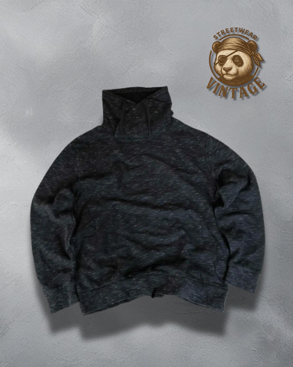 Crewneck B  C&A gri melanj guler înalt L